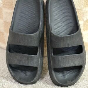 Black Slide Sandals